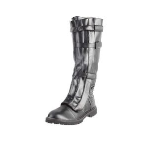 Calf High Black Walker Boots for Costume Cosplay